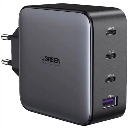 Универсальное портативное быстрое зарядное устройство для Ugreen CD226 GaN 100W 3C1A на 4 USB