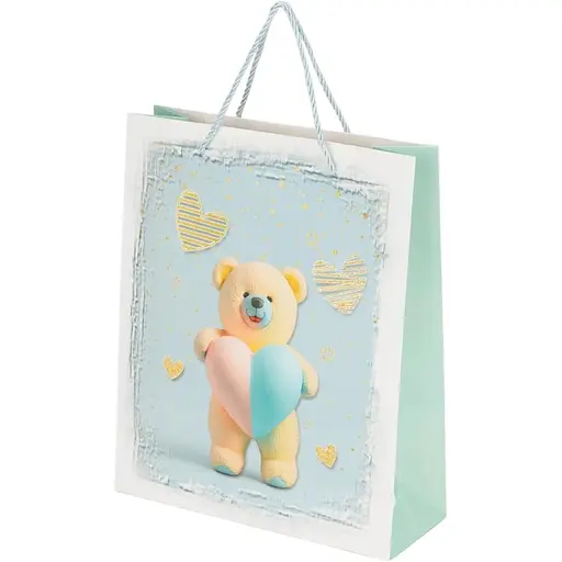 Пакет подарунковий QY050914 M М'ятний - фото 1