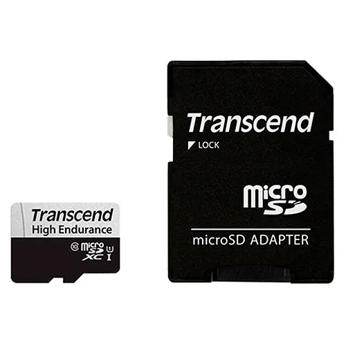 Карта памяти Transcend 64GB microSDXC C10 UHS-I U1 High Endurance (85TB) (TS64GUSD350V) - фото 1