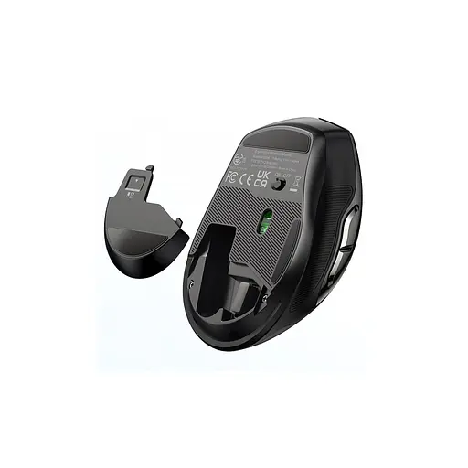 Мишка Ugreen MU006 Ergonomic Wireless Gray/Black (15063) - фото 5