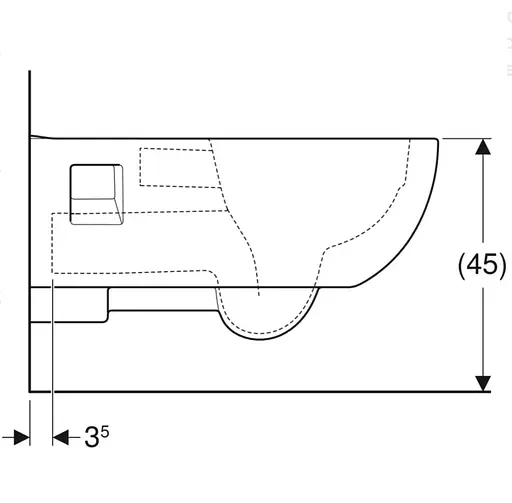 Унитаз подвесной Geberit Selnova Comfort Premium воронкообразный 500.693.01.2, Белый - фото 5