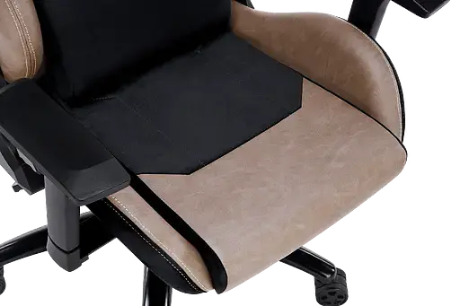 Геймерское кресло GT Racer черное с коричневым (X-2420 Black/Brown) - фото 11
