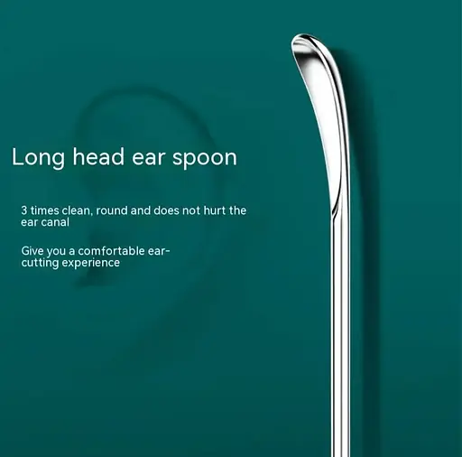 Набор для чистки ушей и удаления ушной серы из 6 инструментов черный - фото 6