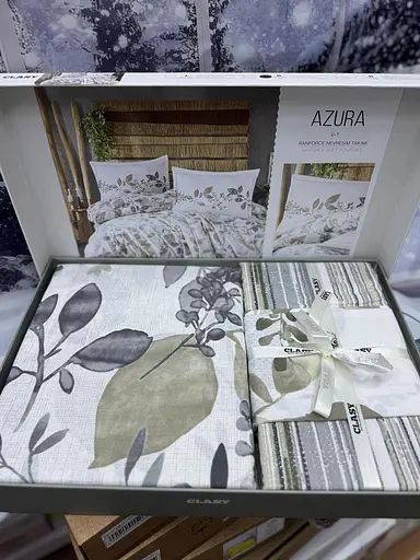 Постельное белье Azura V1 Bej Ранфорс Clasy pbe0052095 - фото 3