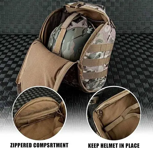 Сумка подсумок Mil-Tec для шлема с креплением Molle (Мультикам) - фото 5