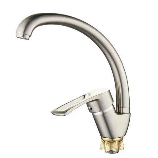 Змішувач для кухні Zegor YUB4-A181KH одноважільний сатин 30412 - фото 2