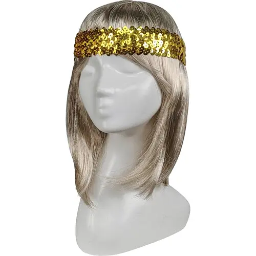 Резинка на голову в паетках - фото 1