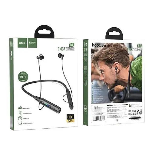 Бездротові навушники Hoco DM37 вкладиші black - фото 7