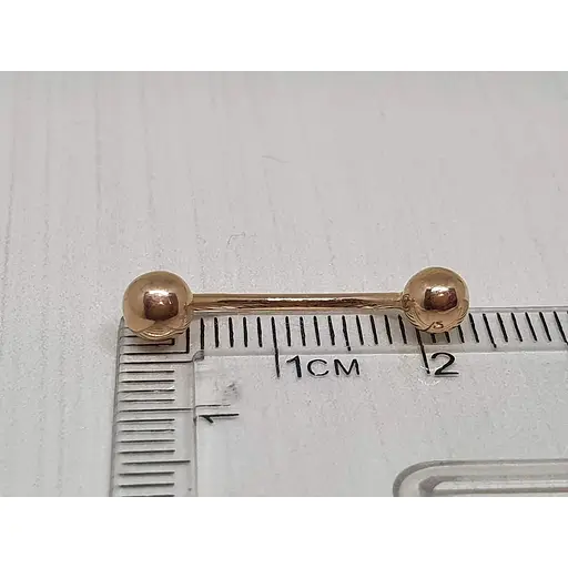 Золота сережка-пірсинг Dear універсальна. 7005 - фото 2