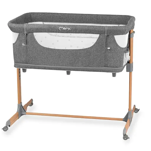 Ліжечко дитяче прямокутне MoMI Smart Bed 4in1 Grey (ŁÓŻE00002)