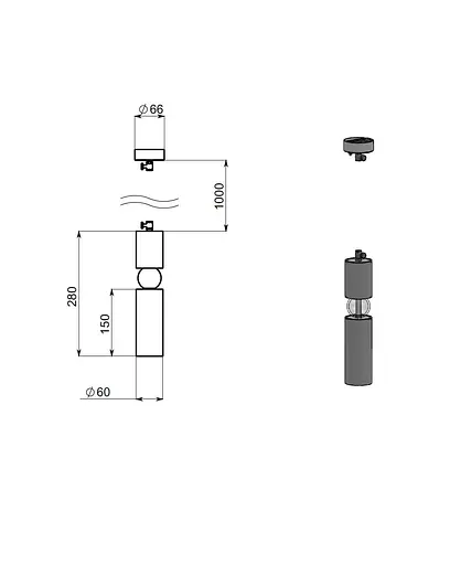 Подвес Blume, PikArt арт. 23694 Золотой - фото 3