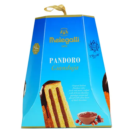 Кекс Melegatti Pandoro Gianduia з шоколадно-горіховим кремом 750 г - фото 3