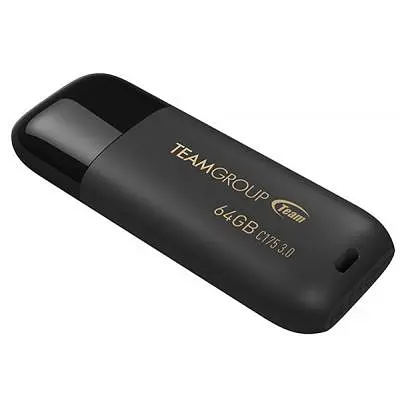 USB флеш накопитель Team 64GB C175 Pearl Black USB 3.1 (TC175364GB01) - фото 3