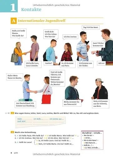 Ein tolles Team A1.1 Kursbuch plus interaktive Version - фото 7