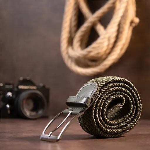 Ремінь Vintage текстильний чоловічий 115х3,4 см acs0018133 - фото 5