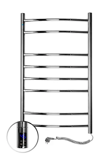 Електрична рушникосушарка Navin Камелія 480x800 Sensor права з таймером 10-007033-4880, Хром, Праве, Електронний - фото 1