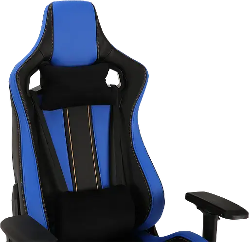 Геймерское кресло GT Racer черное с синим (X-0715 Black/Blue) - фото 6