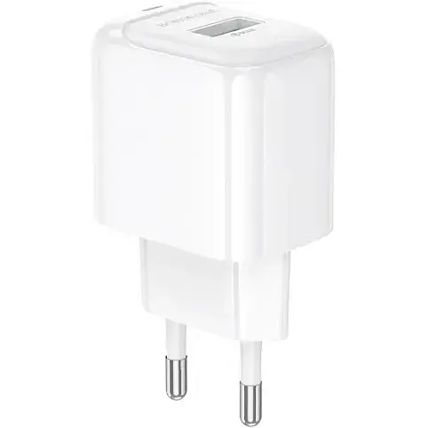 Мережевий зарядний пристрій Borofone BAS42A Potential single-port 18W QC3.0 білий - фото 1