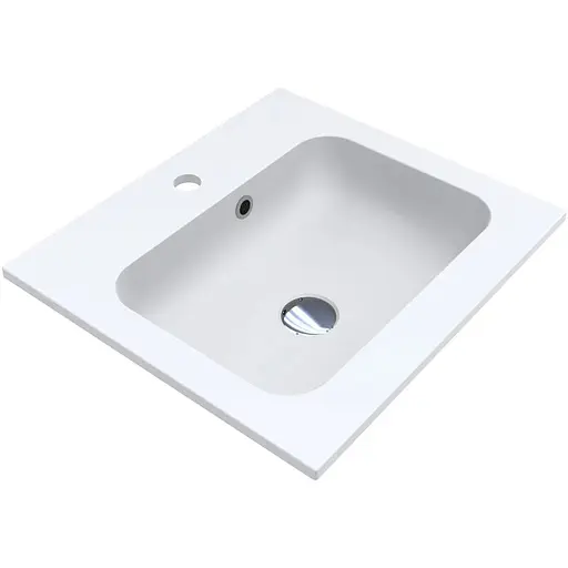 Умивальник Miraggio Della 500 mirasoft 0001068, Білий матовий - фото 1