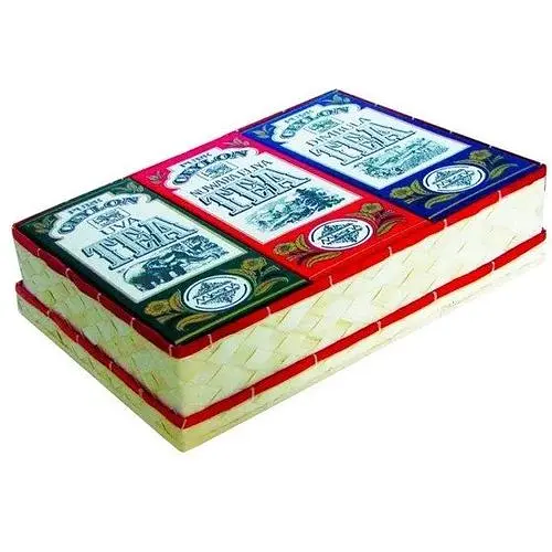 Набір чорного чаю Mlesna 3 види сезонного чаю з 3-х регіонів плетена коробка 300 г - фото 1