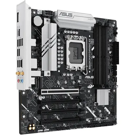 Материнская плата Asus B860M MAX Gaming AX s1851 B860 4xDDR5 M.2 DP USB Type-C Wi-Fi BT mATX - фото 2