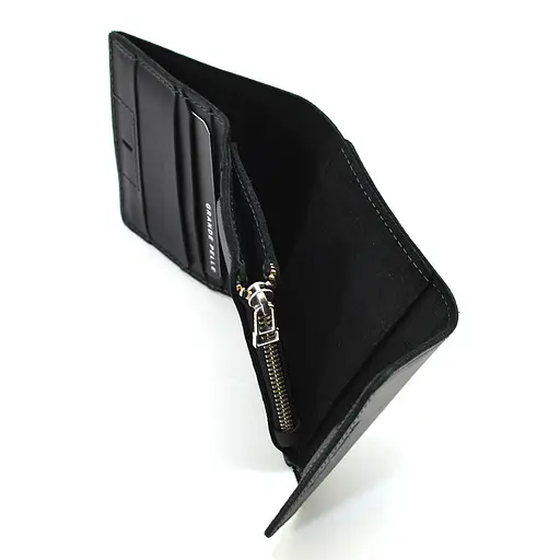 Мужской кожаный кошелек Grande Pelle 10х10х2 см acs0029258 - фото 6