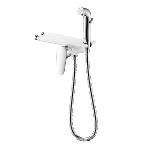 Набір гігієнічного душу прихованого монтажу Imprese Perla з полицею хром f03708001CA, Хром - фото 1