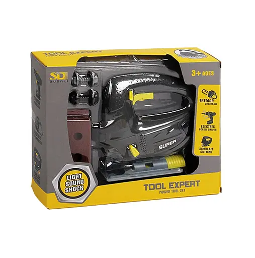 Електричний лобзик 6817-1, підсвічування, на батарейках, тренувальні бруски, у коробці (6946616606356) - фото 2