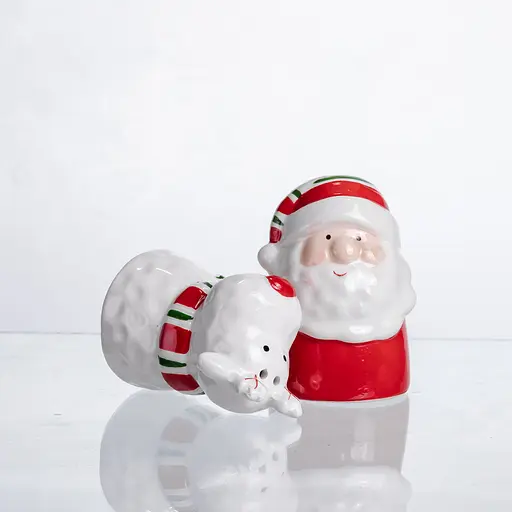 Набір для спецій з порцеляни Yiwu New Year 2 баночки для солі та перцю по 100 мл CR-1-36  - фото 3