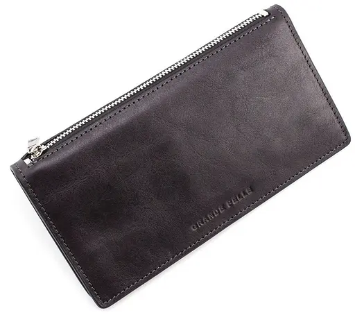 Женский кожаный кошелек Grande Pelle 20х10х2 см acs0024486 - фото 1