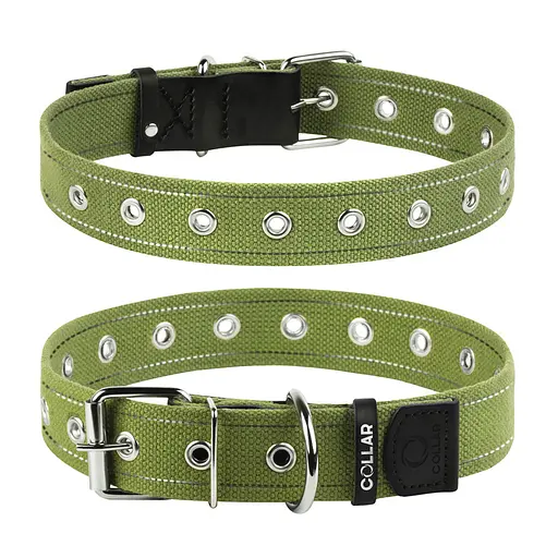 Ошейник для собак хлопчатобумажная тесьма CoLLaR Брезент безразмерный (ширина 35мм длина 63см)