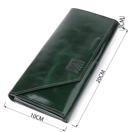 Кошелек в два сложения из натуральной гладкой кожи Grande Pelle 20х10х2 см acs0029685 - фото 3