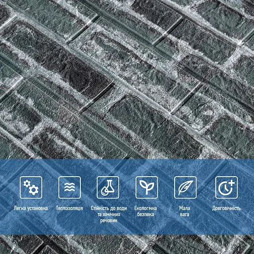 Декоративная 3D панель самоклейка 700х770х5мм Кирпич серый Екатеринославский (042) SW-00000039 - фото 4