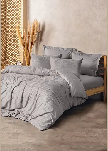 Комплект турецкого постельного белья TURComFor евро 200 x 220 stylish square ранфорс TC303375545