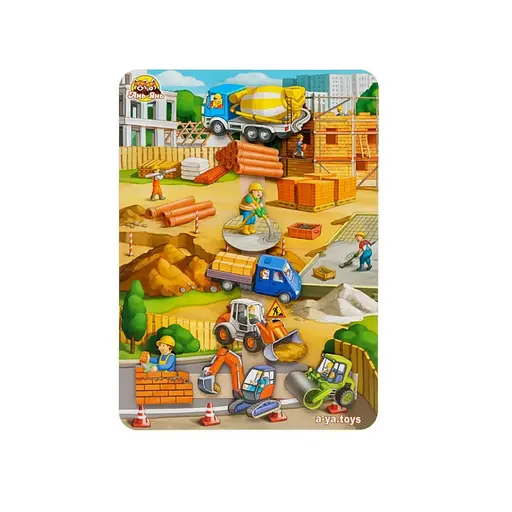 Дерев'яна розвиваюча гра на липучці "Будівельний майданчик" (ПСФ037) PSF037 - фото 2