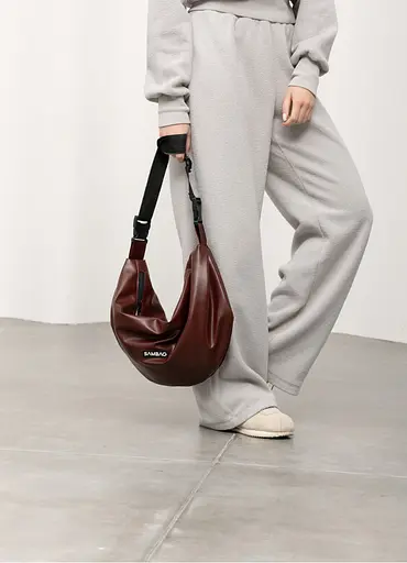 Женская сумка Sambag HOBO Bag-glove бургунди 50 х 28 х 5 см (53400013) - фото 4