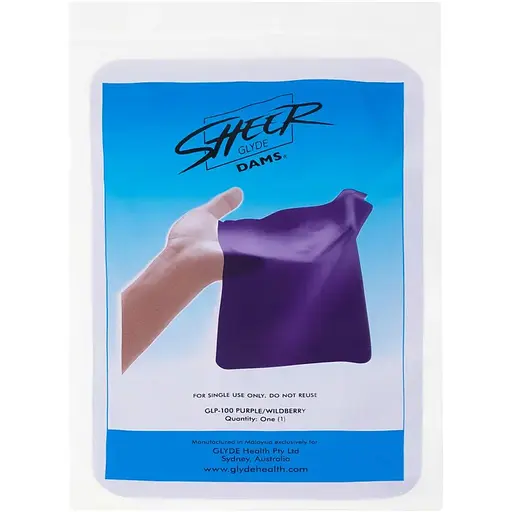 Латексные салфетки Glyde Health Sheer Glyde Dams, лесные ягоды (1 шт.)