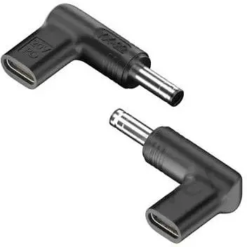 Перехідник Lenovo Type-C to DC Adapter YX-22 PD19 5V 4.0 x 1.7 мм Чорний - фото 1