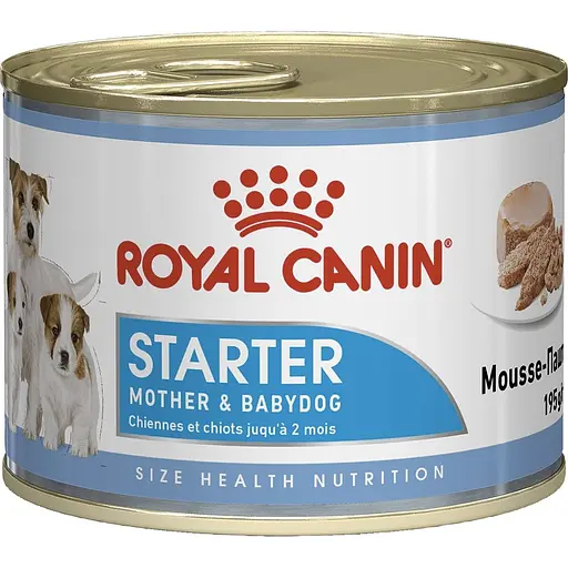 Вологий корм для вагітних собак і цуценят Royal Canin Starter Мother & Вabydog Мousse 2.34 кг (12 шт. х 195 г) - фото 2