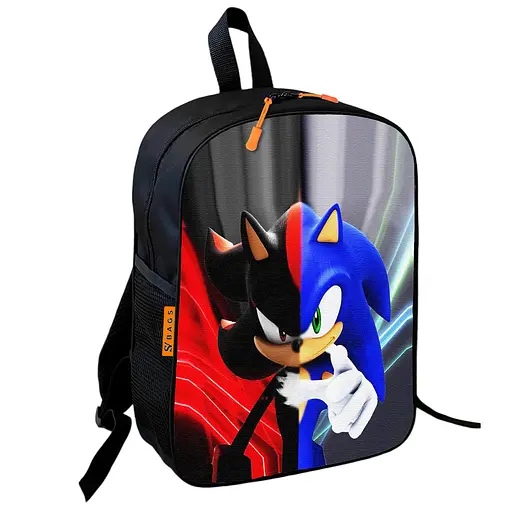 Рюкзак школьный детский 36х27см Супер Соник для мальчика (00747)