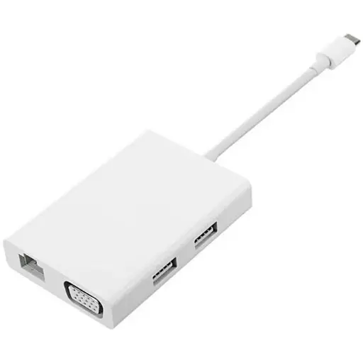 Адаптер хаб Type-C Xiaomi на VGA Lan RJ-45 Usb multi-functional adapter - фото 1