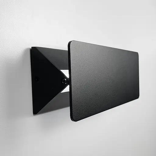 Чорне мінімалістичне регулююче бра Line F 29х8 см Арт. WB 44/290 BK  - фото 2