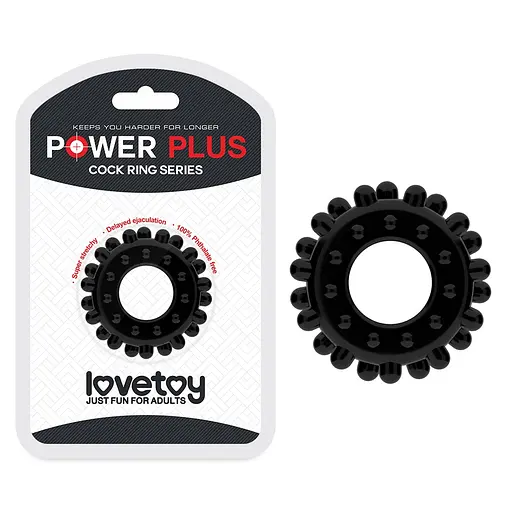 Эрекционное кольцо Lovetoy Power Plus Cock Ring черный - фото 2