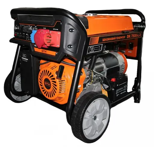 Генератор бензиновий GTM 7.0/7,5 кВт, одно/трьохфазний, ручно/електро/авто запуск, із вбудованим АВР (DK7500-L-3) - фото 1
