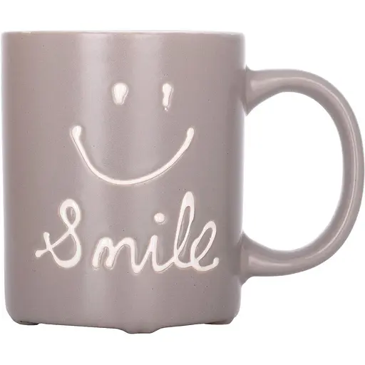 Чашка Limited Edition Smile 330 мл серая (JH6634-4)