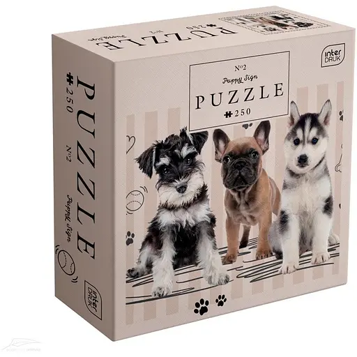 Пазли тришарові Interdruk Puppy Sign 2, 250 шт. (385123)
