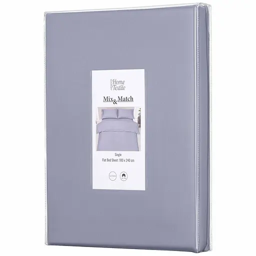 Простирадло Ardesto Mix&Match, 180х240см, 100% бавовна, сатин, туман (ART1824FSF) - фото 1