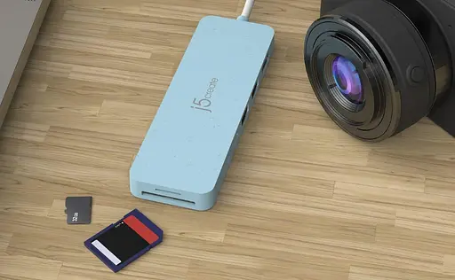 USB-хаб j5create JCD373EC-N, USB Type-C 6-в-1 (JCD373EC-N) - фото 5