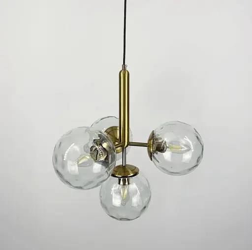 Люстра на 4 білих матових або прозорих плафонів | Арт. A 201/4 | Line F - фото 8