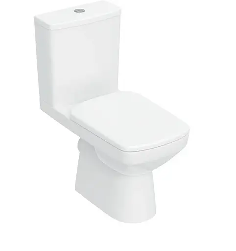 Унитаз-компакт с крышкой Geberit Selnova Square 503.086.00.1, Белый - фото 1